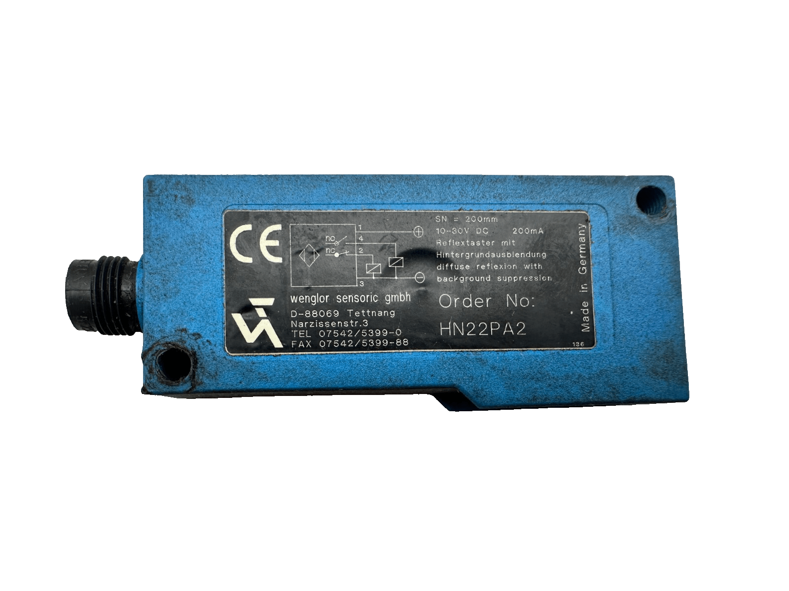 WENGLOR SENSORIC HN22PA2 REFLEX SENSOR x3pc - KLR Automation