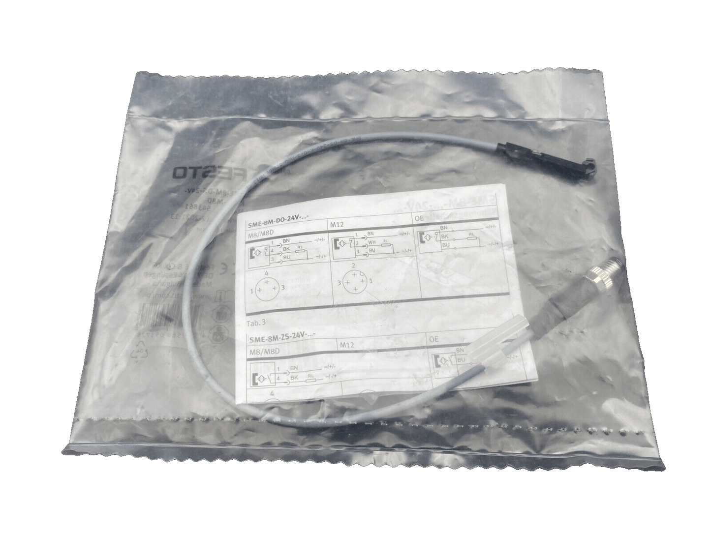 FESTO 543861 SME - 8M - DS - 24V PROXIMITY SENSOR x2pc - KLR Automation