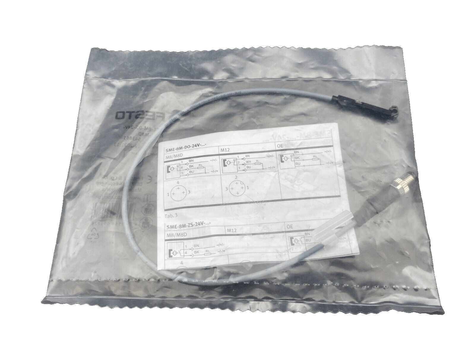 FESTO 543861 SME - 8M - DS - 24V PROXIMITY SENSOR x2pc - KLR Automation