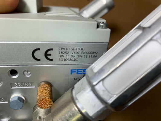 Festo CPV10-GE-FB-8, 18252, 18200, valve terminal 