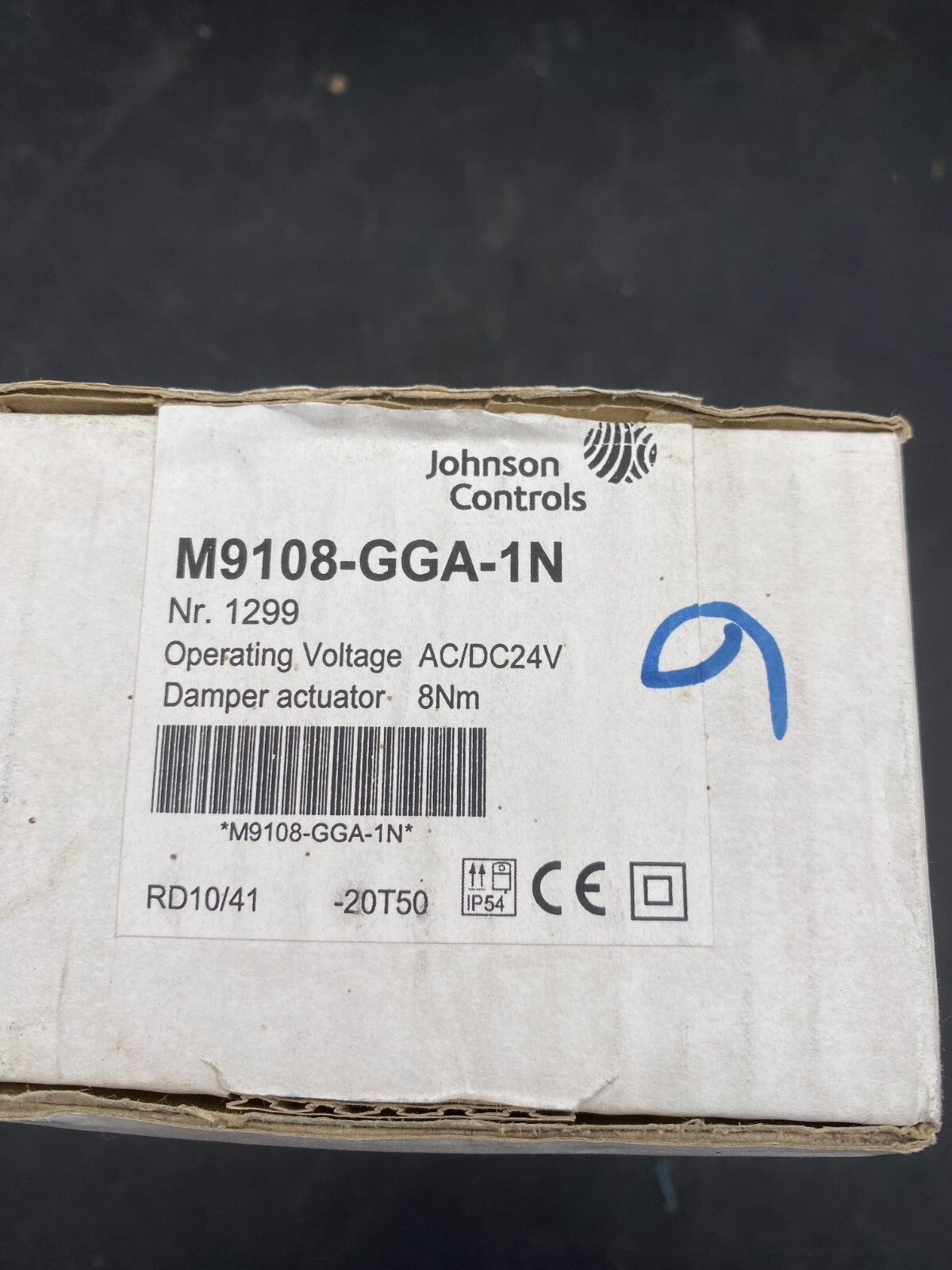 JOHNSON CONTROLS SERVOMOTOR M9108-GGA-1N AC/DC24V
