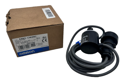 OMRON E6B2-CWZ6C ROTARY ENCODER 2M 5 TO 24 VDC 2000P/R