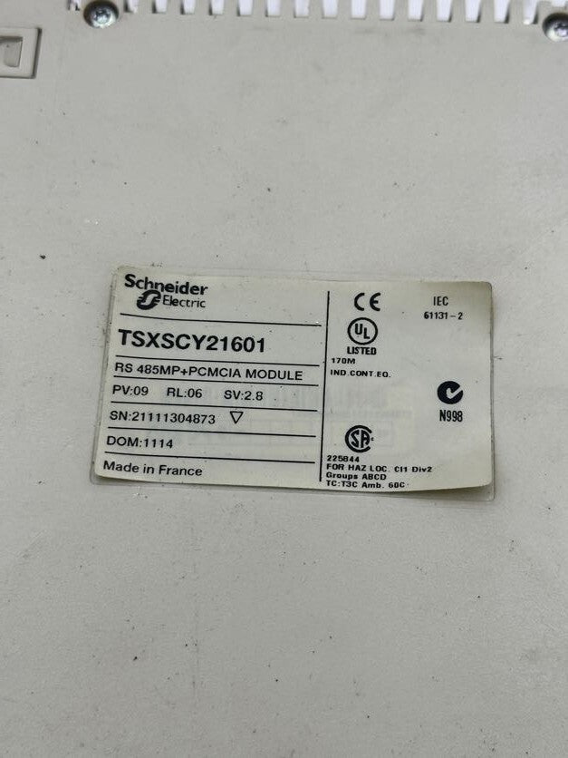 1pc x SCHNEIDER ELECTRIC COMMUNICATION MODULE TSXSCY21601 RS 485MP+PCMCIA MODULE