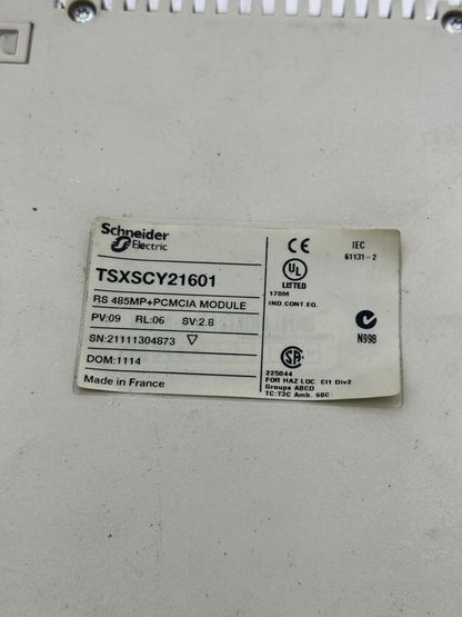 1pc x SCHNEIDER ELECTRIC COMMUNICATION MODULE TSXSCY21601 RS 485MP+PCMCIA MODULE