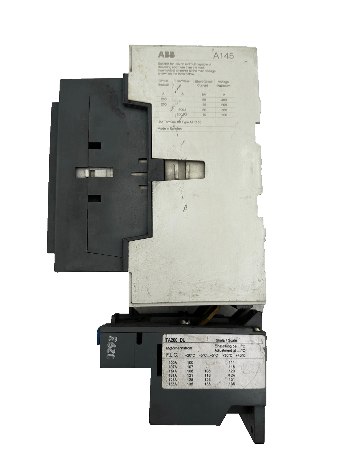 ABB A145 A145 - 30 + CAL 18 + TA200 DU CONTACTEUR 3 POLES - KLR Automation