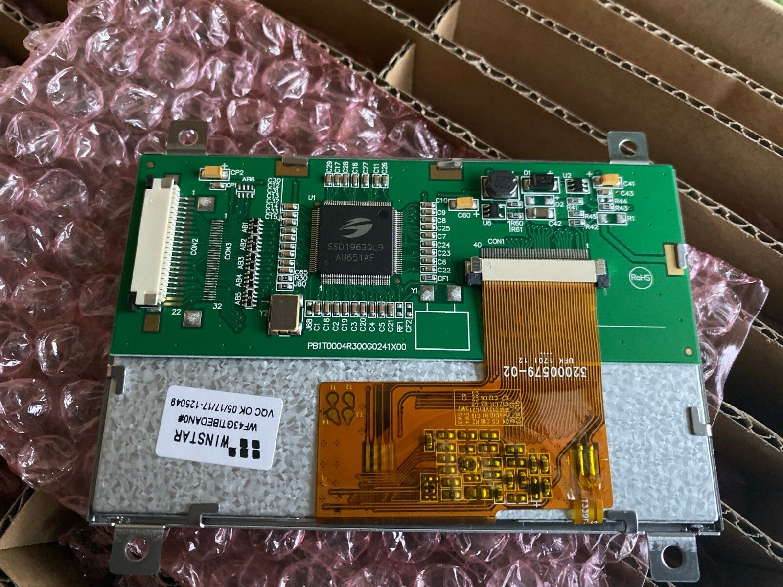 Winstar WF43GTIBEDANO 4.3" LCD TFT Display WF43G GSR - KLR Automation