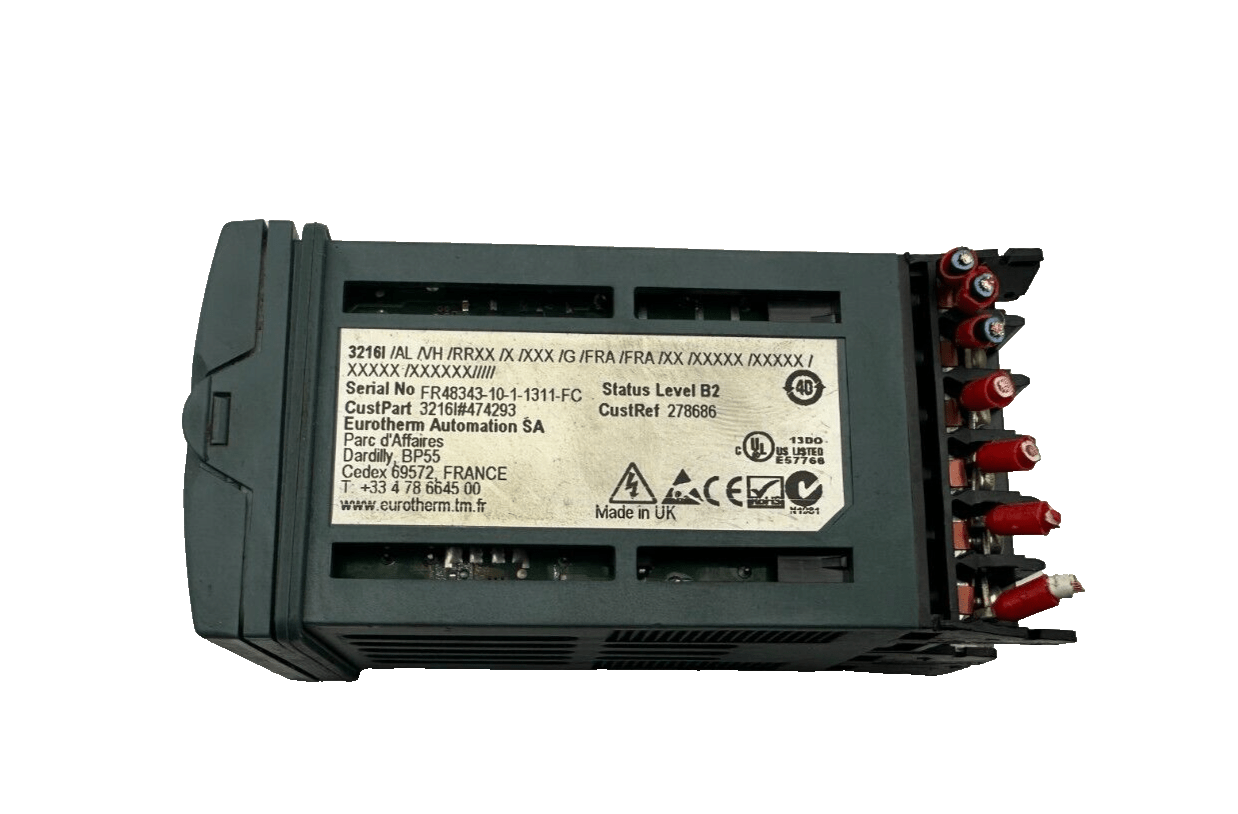 EUROTHERM 3216I 3216I/AL/VH/RRXX/X/XXX/G/FRA/XX/XXXXX/XXXXX TEMP. CONTROLLER - KLR Automation