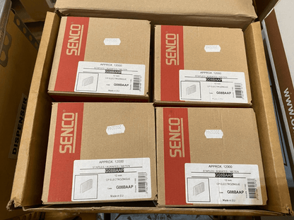 SENCO G08BAAP AGRAFES 12mm CP ELECTROZINGUE BOITE DE 12000pcs CARTON DE 96000pcs - KLR Automation