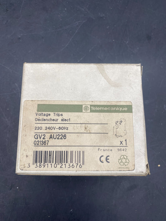 TELEMECANIQUE GV2 AU226 021367 VOLTAGE TRIPS - KLR Automation