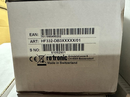 1pc x Rotronic HF332 - D - B Humidty Temperature HF332 - DB3XXXXX/01 - KLR Automation