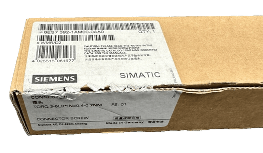SIEMENS 6ES7392 - 1AM00 - 0AA0 SIMATIC CONNECTOR SCREW - KLR Automation