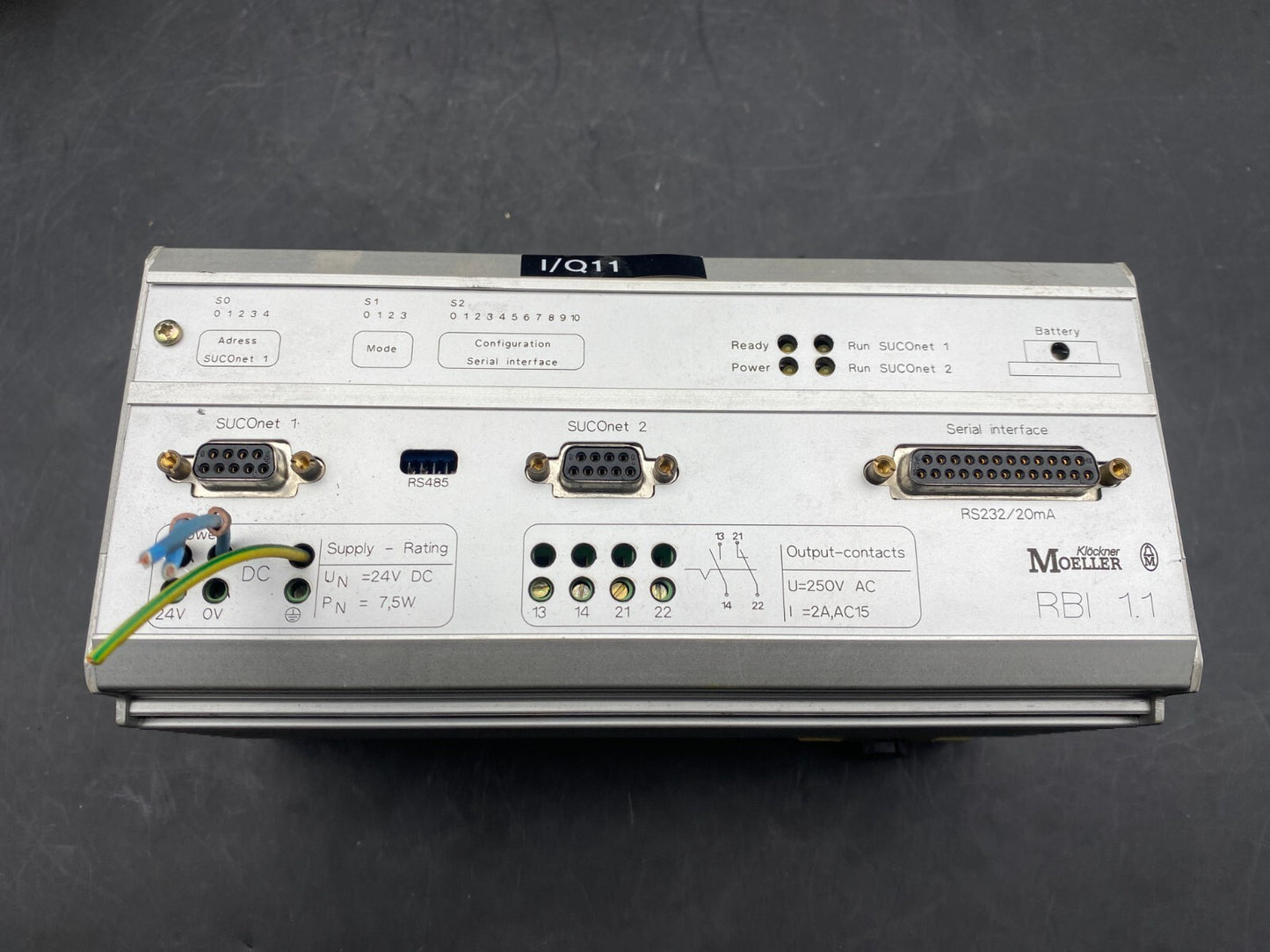 MOELLER RB11 RBI 1.1-3 SY-RBI 1.1 V2.1 REMOTE BUS INTERFACE