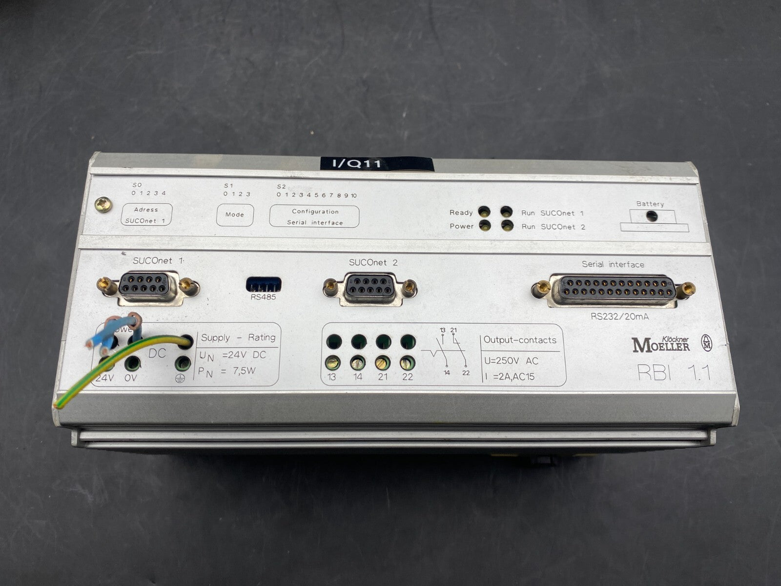 MOELLER RB11 RBI 1.1-3 SY-RBI 1.1 V2.1 REMOTE BUS INTERFACE