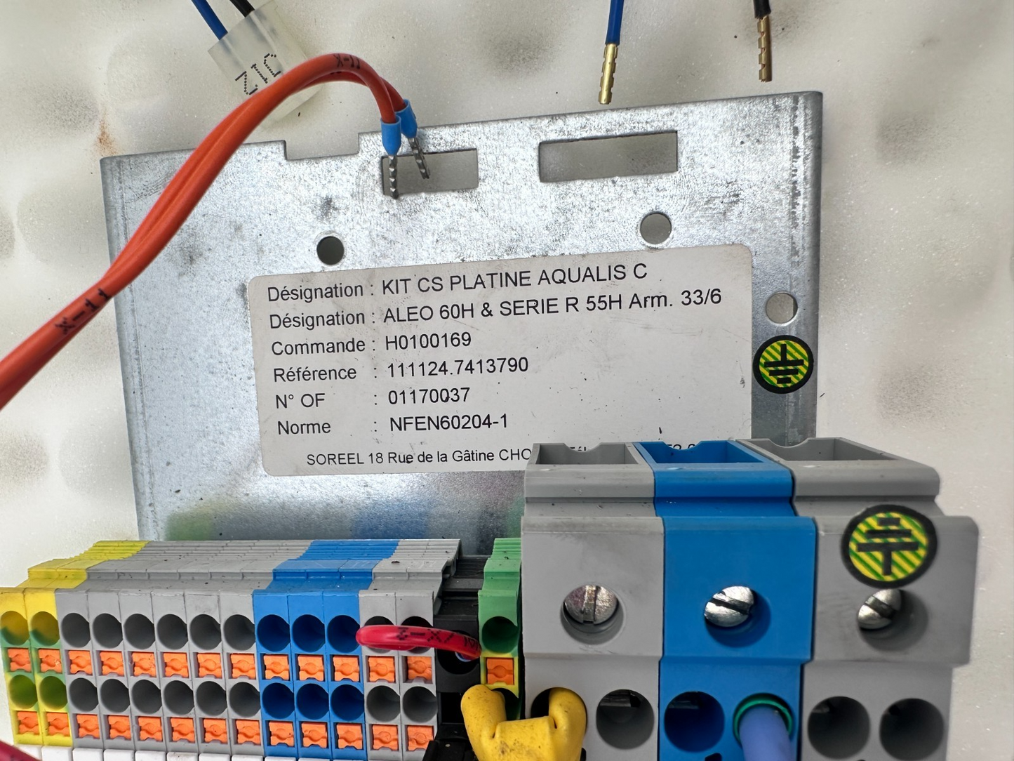 CIAT CALEO 7413790 60H SERIE R 55H ARM 33/6 KIT CS PLATINE AQUALIS C