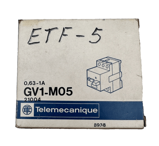 TELEMECANIQUE GV1 - M05 0.63 - 1A DISJONCTEUR MOTEUR - KLR Automation