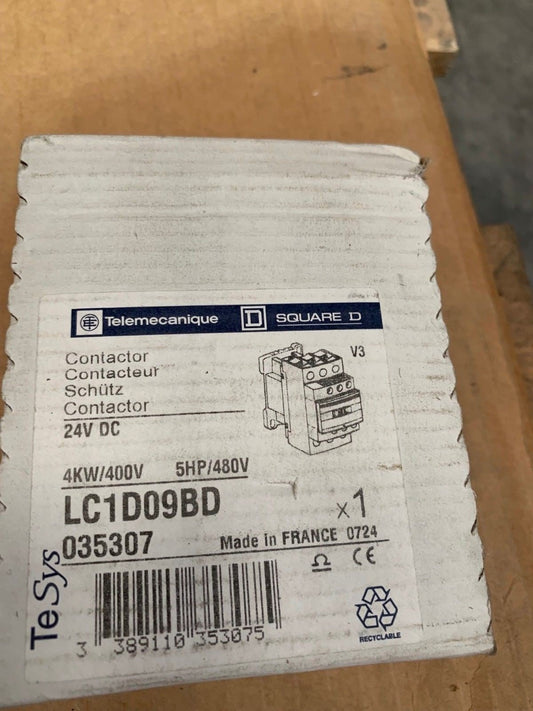 1 x Contacteur LC1D09 - LC1D09BD 24V DC 4kW SCHNEIDER 035307 Contactor - KLR Automation
