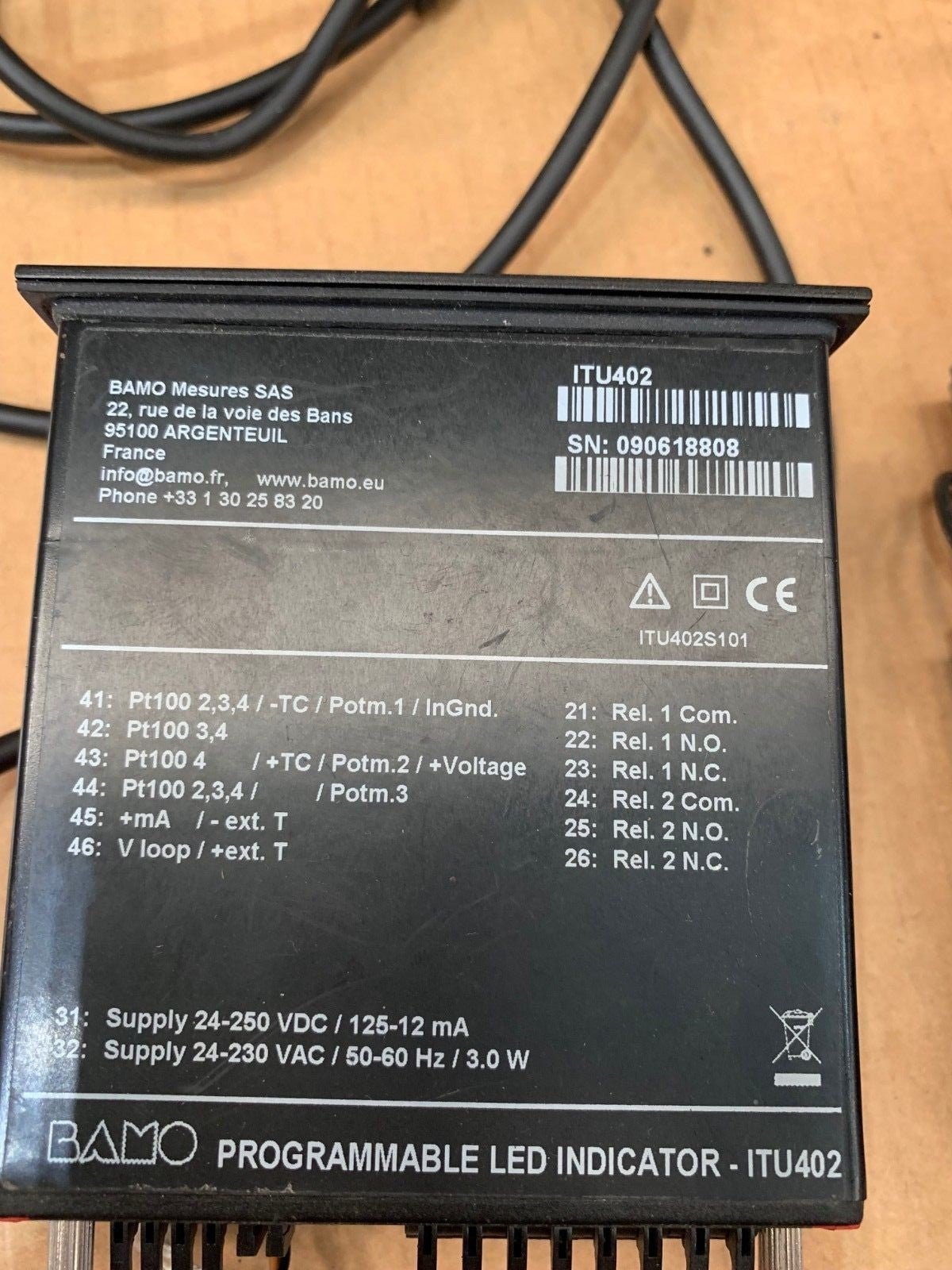 Panel mounting indicators : ITU 402 BAMO Indicateur Tableau universel - KLR Automation