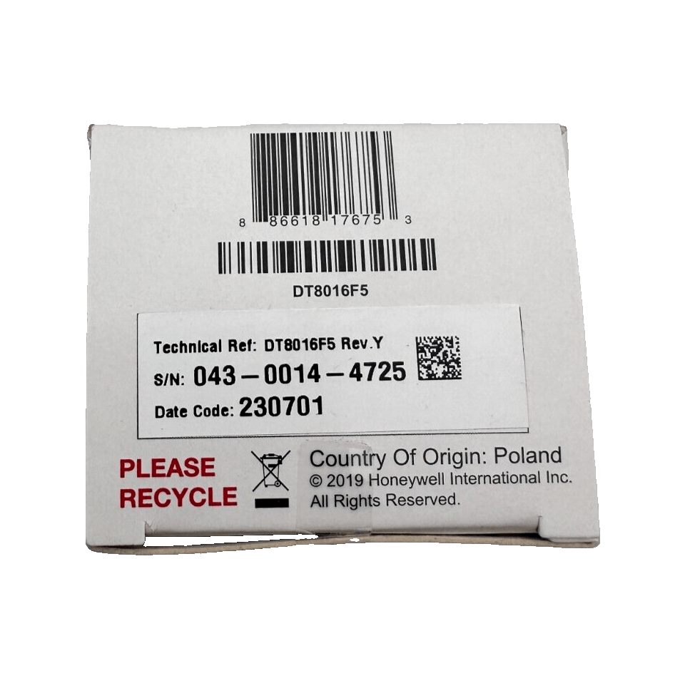 HONEYWELL DT8016F5 DUAL TEC MOTION SENSOR - KLR Automation