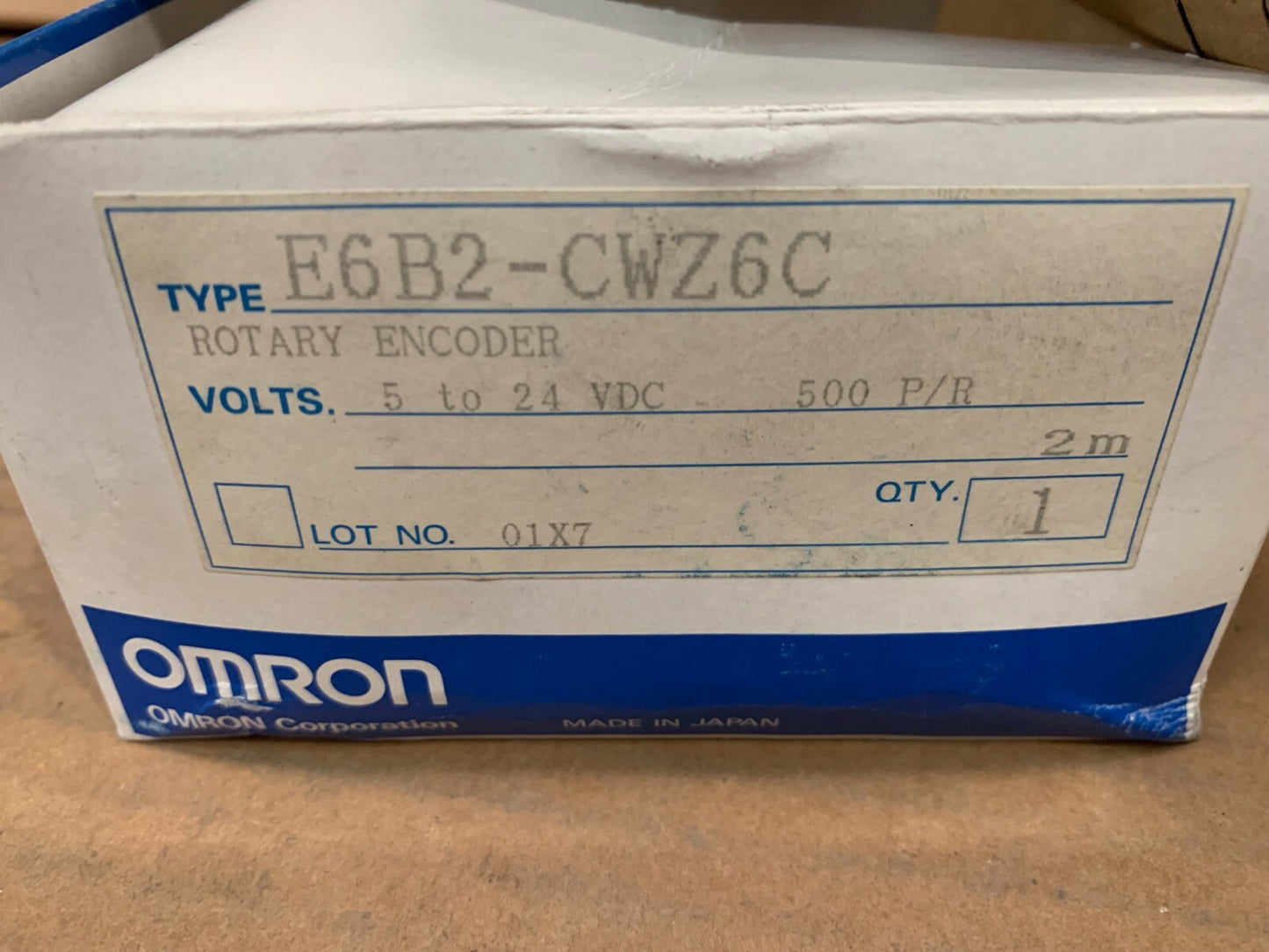 E6B2-CWZ6C 1200P/R 0.5M | OMRON Industrial Automation Rotary Encoder