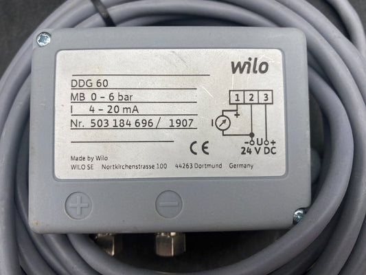 Capteur de pression différentielle Wilo DDG 60 - KLR Automation