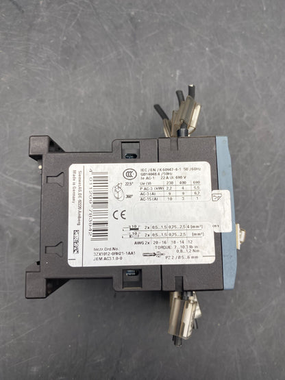 LOT OF 2 SIEMENS 3RT2026 - 1BB40 + G/150902 E02 + SIEMENS 3RT2016 - 1BB41 CONTACTOR - KLR Automation