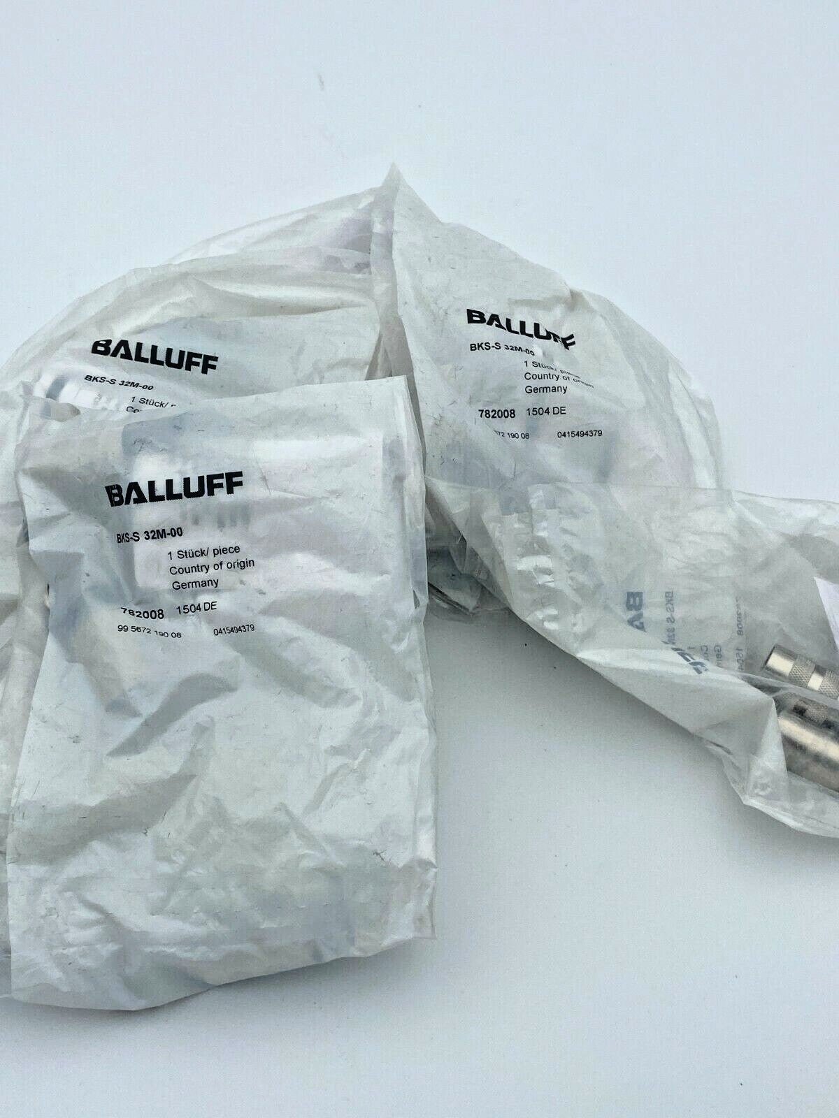 10pc x Connecteur DIN BALLUFF Femelle M16 BK - S 32M - 00 782008 - KLR Automation