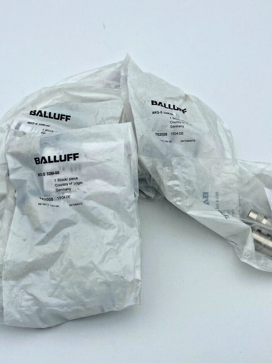 10pc x Connecteur DIN BALLUFF Femelle M16 BK - S 32M - 00 782008 - KLR Automation