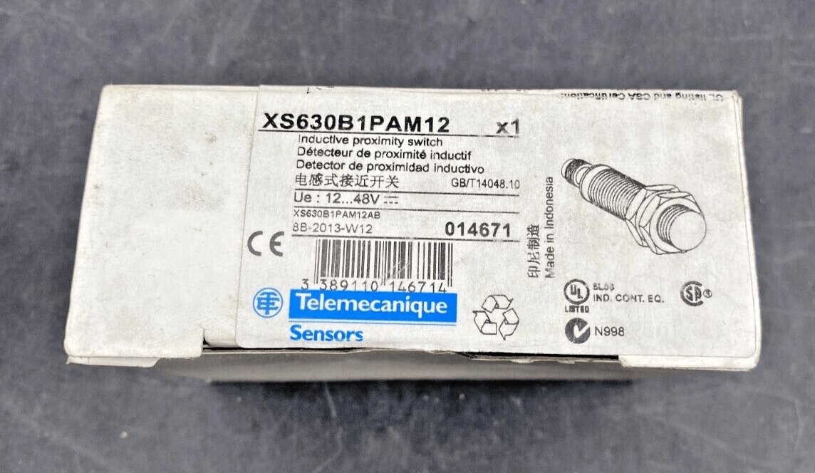 TELEMECANIQUE XS630B1PAM12 014671 INDUCTIVE PROXIMITY SWITCH - KLR Automation