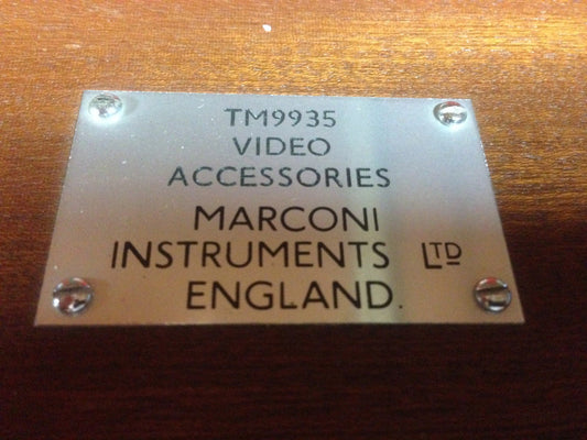 Marconi Video Detector Probe TM9935 Rare Vintage TM 9703 ,9704 ,9651 complet - KLR Automation