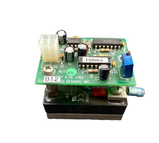 ELECTROMECH DESIGNS 1385  PCB BOARD + OPTO 240D10 RELAY