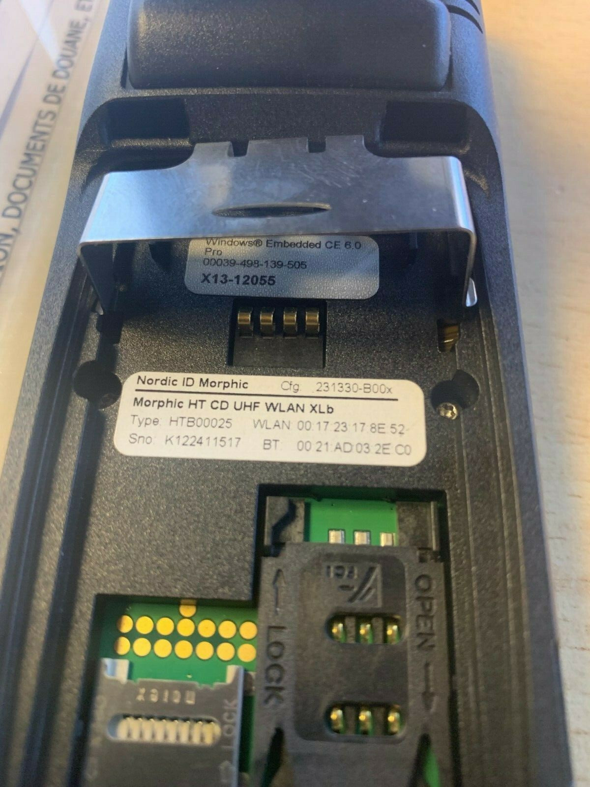 HTB00025 - Nordic Id MORPHIC  Cross Dipole / UHF RFID Barcode Scanner
