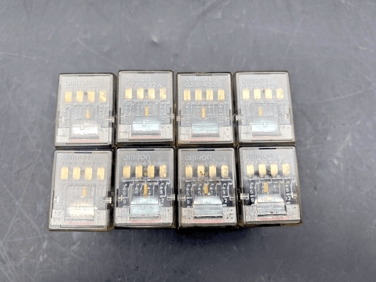 LOT OF 8 OMRON G2A - 432A RELAY - KLR Automation