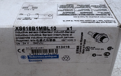 TELEMECANIQUE XS618B1MBL10 013416 DETECTEUR x1