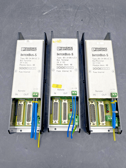 1 pc x PHOENIX CONTACT INTERBUS - S IBS 24 BK/LC 2 2759090 N° 48 TERMINAL MODULE - KLR Automation