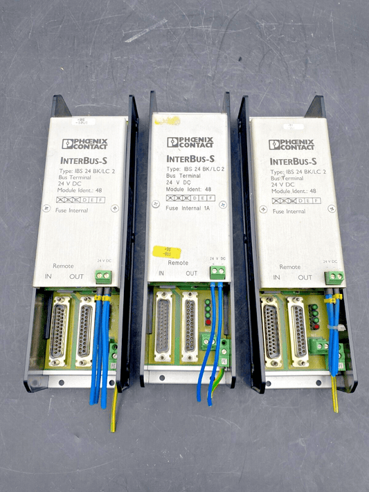 1 pc x PHOENIX CONTACT INTERBUS - S IBS 24 BK/LC 2 2759090 N° 48 TERMINAL MODULE - KLR Automation