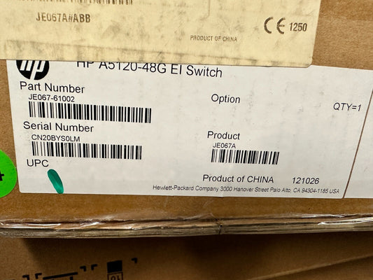 1pc x HP A5120 - 48G EI SWITCH - KLR Automation