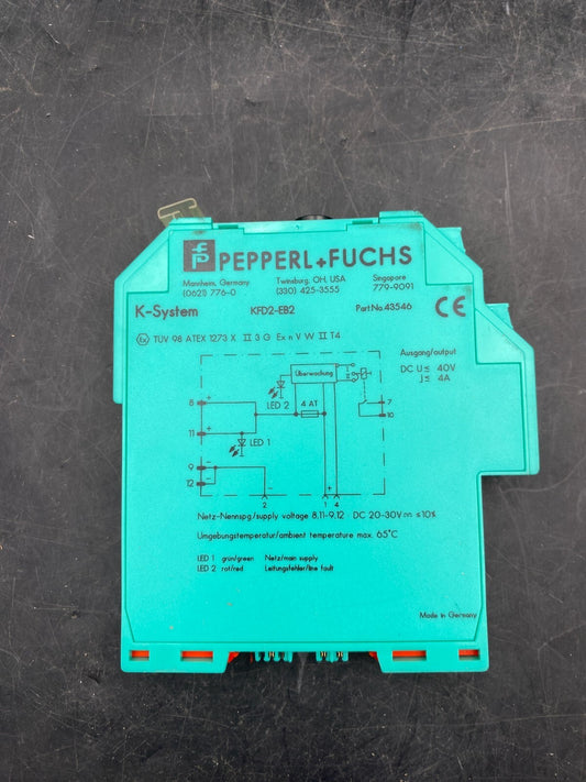 PEPPER FUCHS KFD2-EB2 SAFETY RELAY