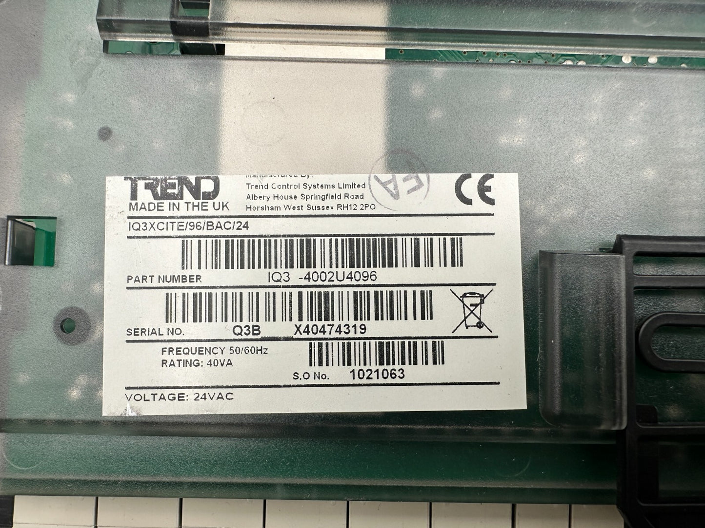 1pc x TREND IQ3XCITE/96/BAC/24 / IQ3XCITE96BAC24 - KLR Automation