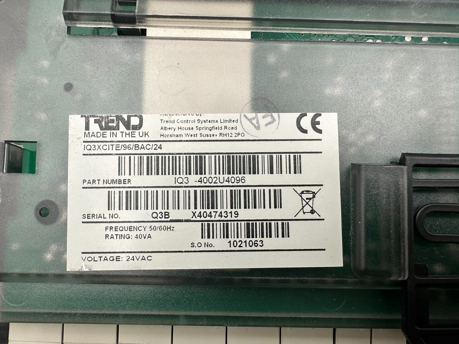 1pc x TREND IQ3XCITE/96/BAC/24 / IQ3XCITE96BAC24 - KLR Automation