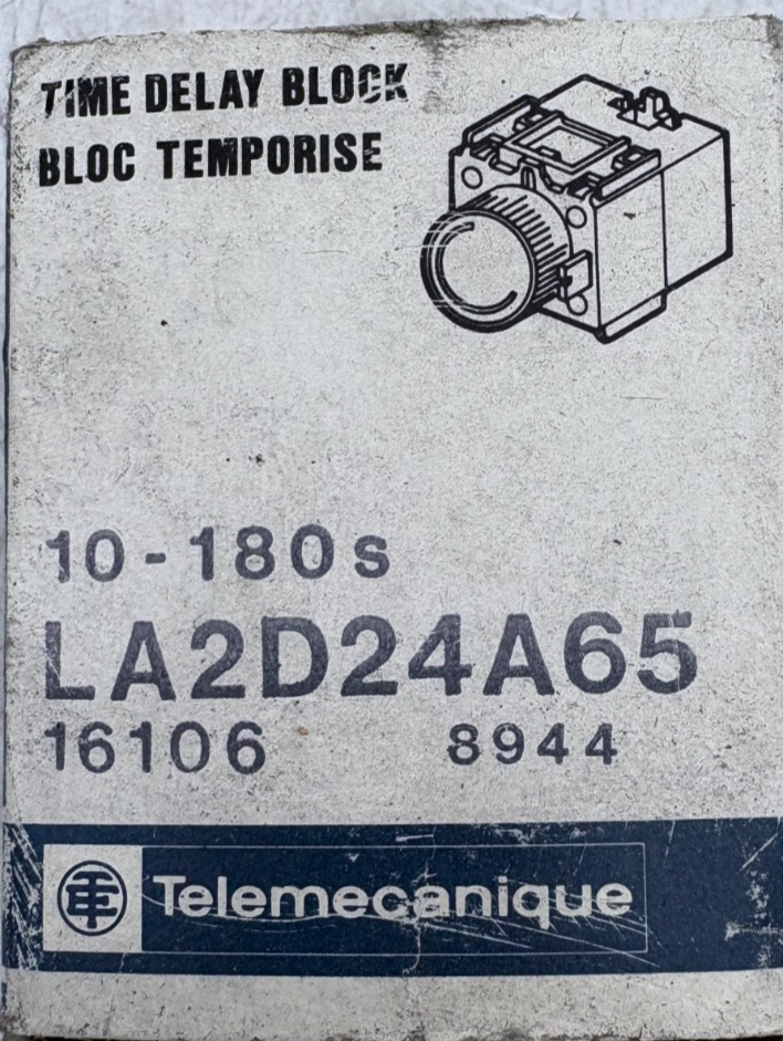 TELEMECANIQUE BLOC TEMPORISE LA2D24A65 x1
