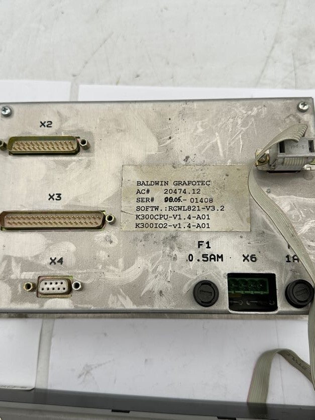 1pc x BALDWIN GRAFOTEC 20474.12 RGWL821 - V3.2 K300CPU - V1.4 - A01 + KSR 13 084B6128 - KLR Automation