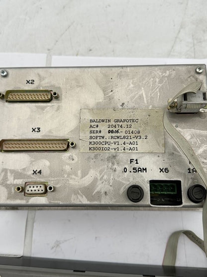 1pc x BALDWIN GRAFOTEC 20474.12 RGWL821 - V3.2 K300CPU - V1.4 - A01 + KSR 13 084B6128 - KLR Automation