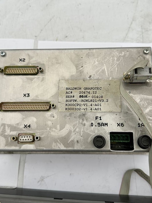 1pc x BALDWIN GRAFOTEC 20474.12 RGWL821 - V3.2 K300CPU - V1.4 - A01 + KSR 13 084B6128 - KLR Automation