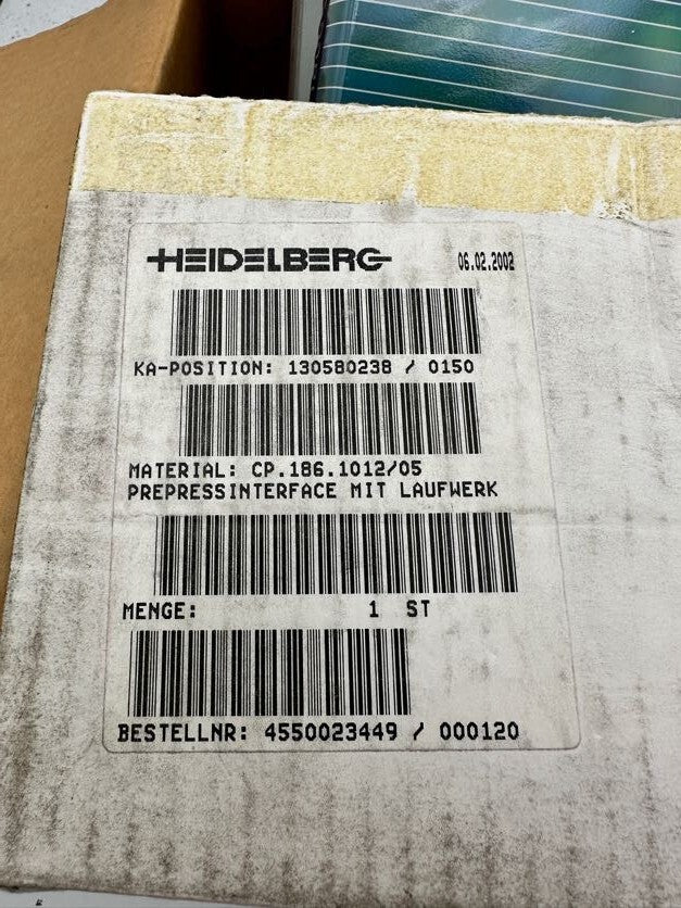 HEIDELBERG PREPRESS INTERFACE 3.0 CP.186.1012/05
