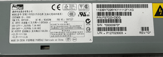 BEI FS7023 IBM 39Y7226 POWER SUPPLY - KLR Automation