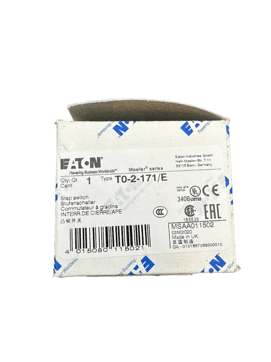 1pc x EATON T0 - 2 - 171/E STEP SWITCH - KLR Automation