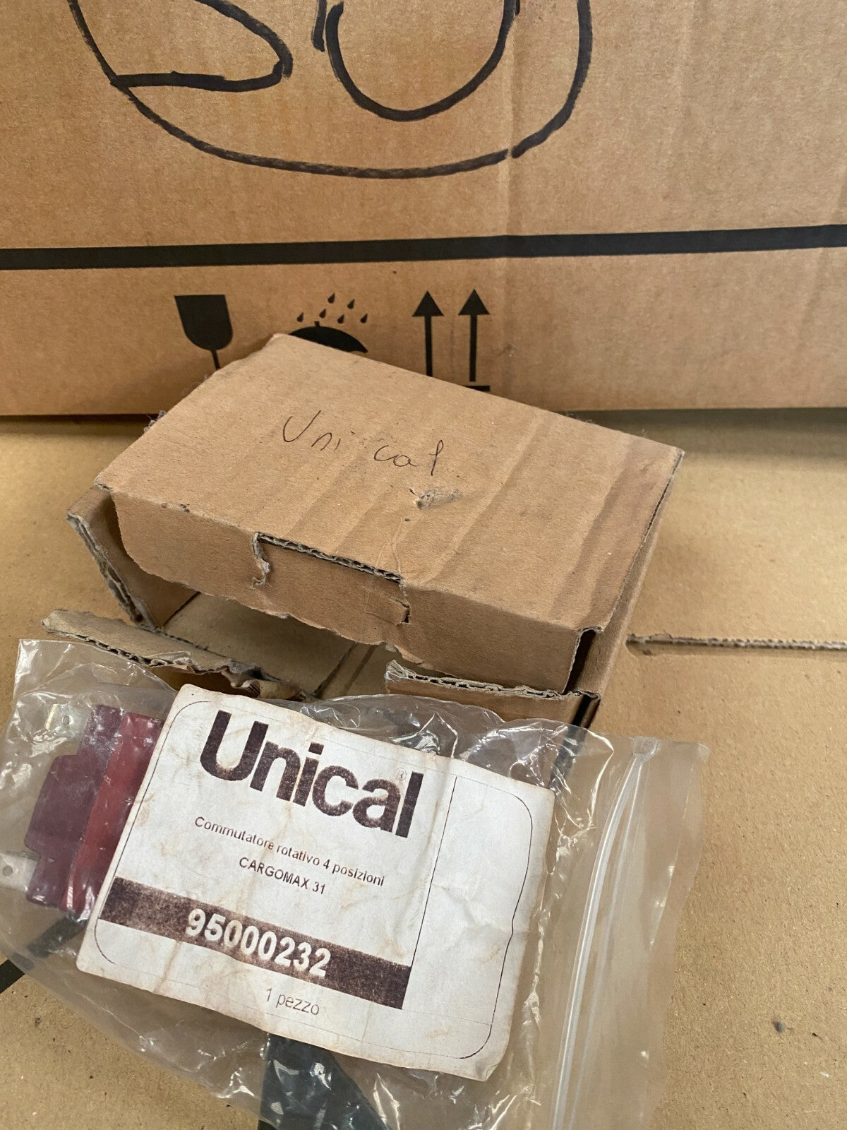 UN95000232  KIT COMMUTATORE ROTATIVO 4 POSIZIONI UNICAL cargomax 31