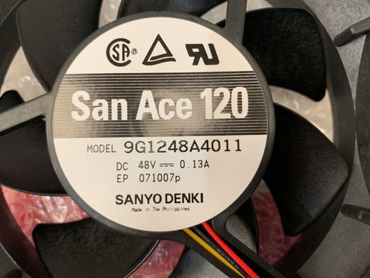 Neuf lot de 2 X . Sanyo Denki San Ace 120 Ventilateurs CC DC . 9G1248A4011 48V - KLR Automation