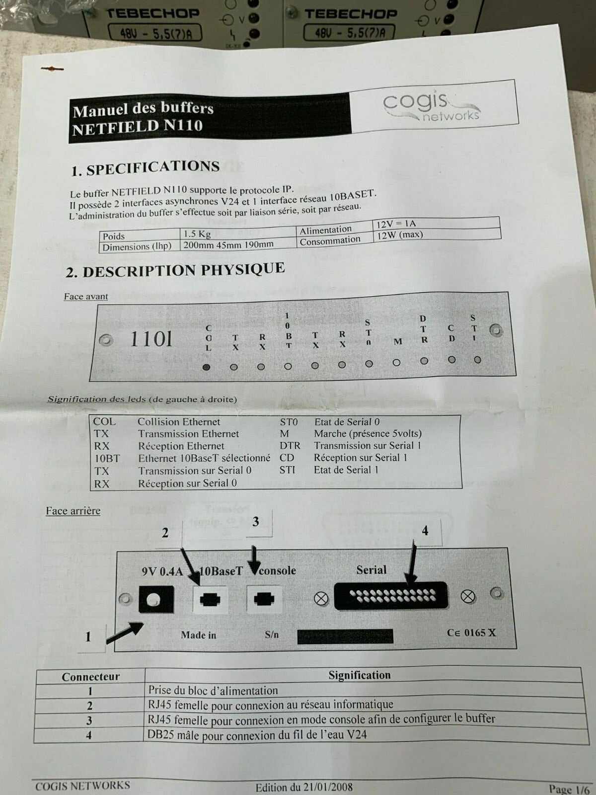 NetField N110 Buffer IP V24 10Baset - KLR Automation