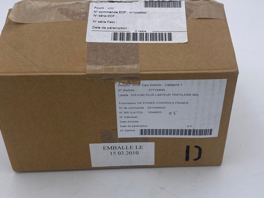 GE General Electric Record D125 ABB Disjoncteur X77194NN 80A - KLR Automation